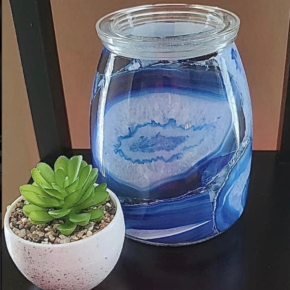 Scentsy Blue Agate Wax Warmer NIB HTF